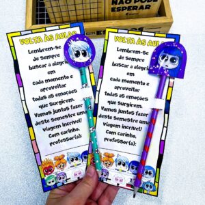 Kit Lembrancinha Volta às Aulas - Divertida Mente