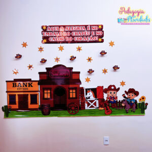 Painel Country + Lembrancinha