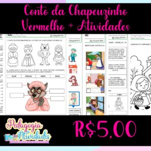 Conto da Chapeuzinho Vermelho para ler com as crianças @_pedagogiaatividades