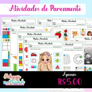 Kit 10 Atividades de Pareamento