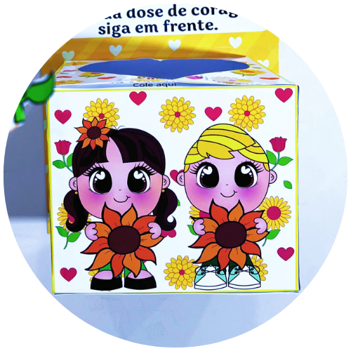 Molde de Caixa - pedagogia atividades