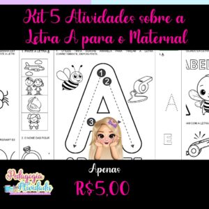 Feed -Kit 5 Atividades sobre a Letra A para o Maternal - @_pedagogiaatividades