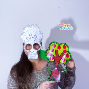 Máscara do Dia da Árvore – estilo coroa