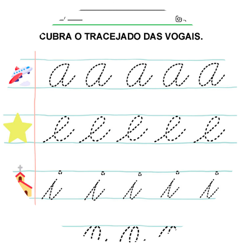 Vogais - Pedagogia Atividades