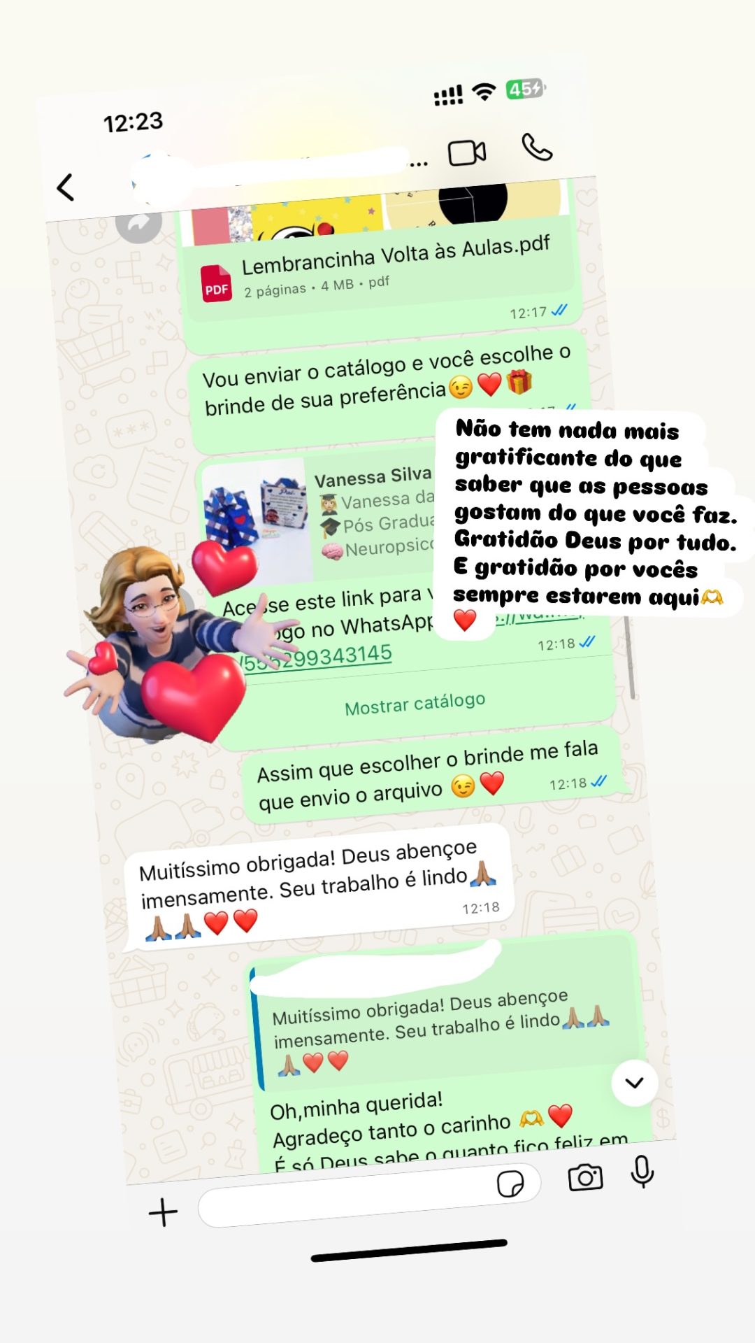 Depoimentos que me renovam